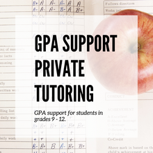 Load image into Gallery viewer, GPA Support for Grades 9-12