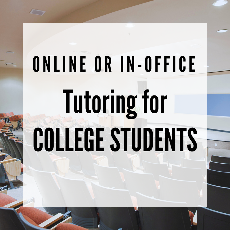 Tutoring for College Students