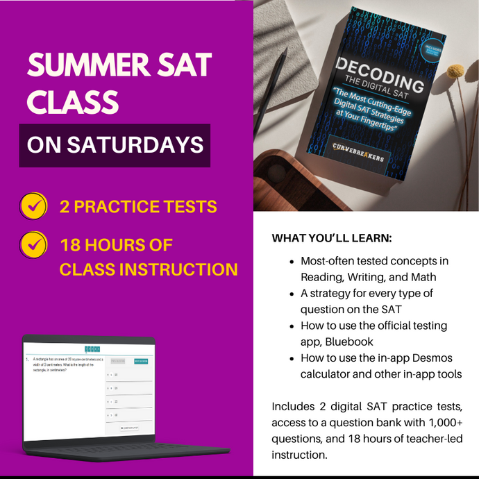 Summer 2024 SAT Class on Saturdays