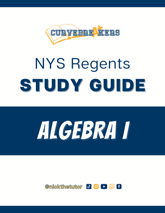 Algebra I Regents Study Guide