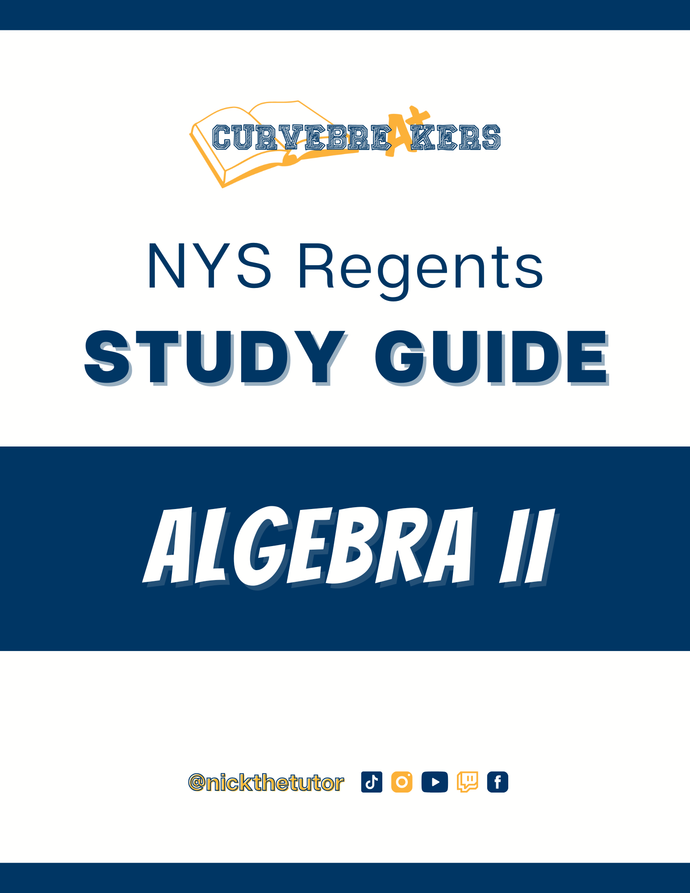 Algebra II Regents Study Guide