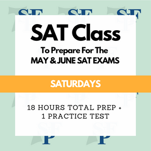 SFP May & June SAT Class on Saturdays